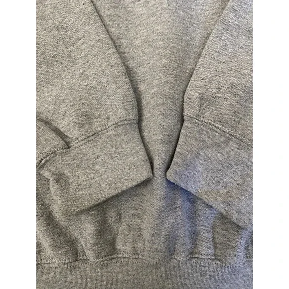 Singer University Crewneck Sweatshirt‎ Mens Large Grey Vintage Casual Gildan - Picture 8 of 14